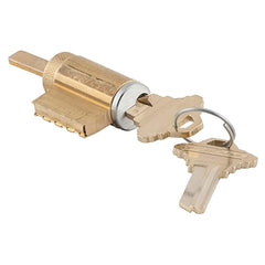 Schlage - Cylinders; Type: Conventional Core ; Keying: E Keyway ; Number of Pins: 6 ; Material: Brass ; Finish/Coating: Satin Chrome - Exact Industrial Supply