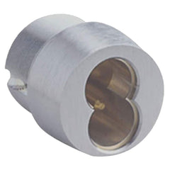 Arrow Lock - Cylinders; Type: Mortise ; Keying: Less Core ; Number of Pins: 7 ; Material: Brass ; Finish/Coating: Satin Chrome - Exact Industrial Supply