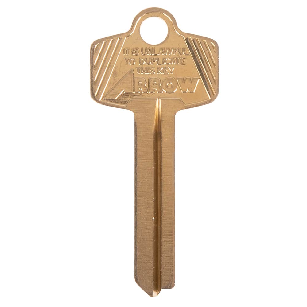 Arrow Lock - Key Blanks; Type: Arrow ; Material: Brass - Exact Industrial Supply