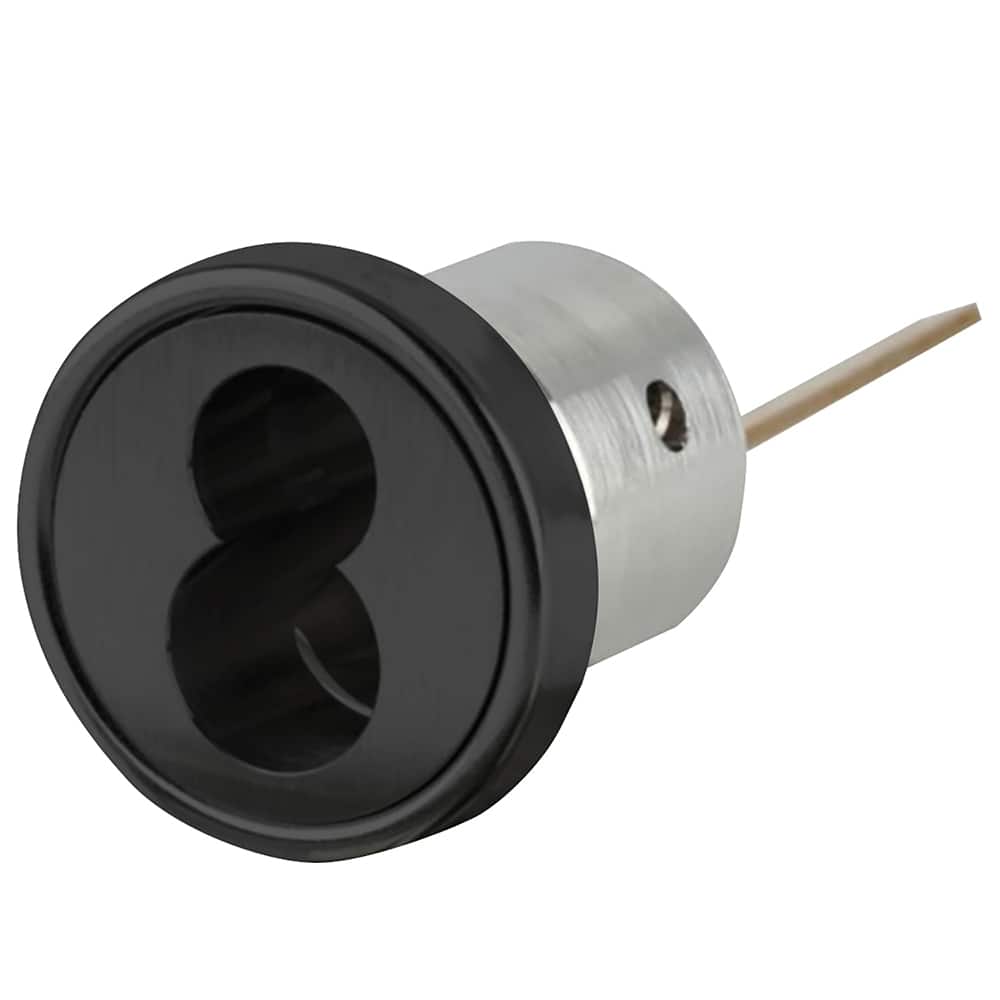 Schlage - Cylinders; Type: Rim ; Keying: Less Core ; Number of Pins: 6 ; Material: Brass ; Finish/Coating: Black