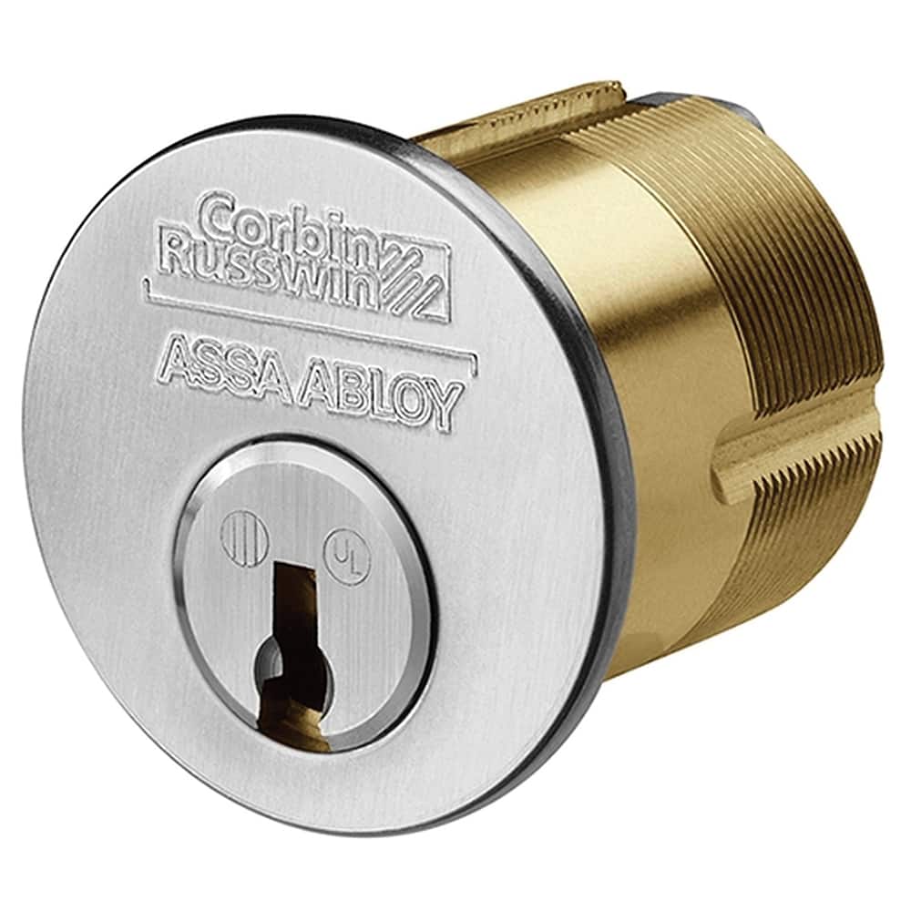 Corbin Russwin - Cylinders; Type: Mortise ; Keying: 59A1 Keyway ; Number of Pins: 6 ; Material: Brass ; Finish/Coating: Satin Chrome