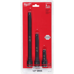 Milwaukee Tool - Socket Extension Sets; Tool Type: Extension Set ; Drive Size (Inch): 1/2 ; Number of Pieces: 4.000