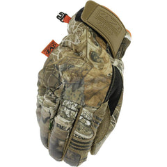 Cold Work Gloves: Size M, Tricot-Lined Camo, Non-Slip Grip