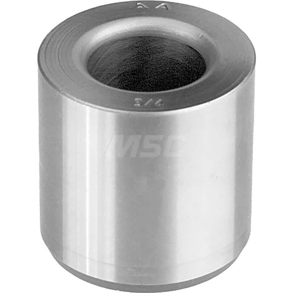 Press Fit Headless Drill Bushing: P, 9/16″ ID, 3/4″ OD 3/8″ OAL, Carbon Steel