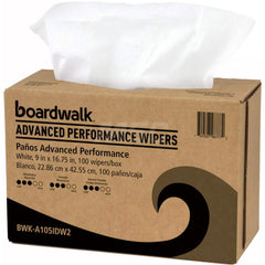 General Purpose Wipes: Box, 16.75 x 9″ Sheet, White