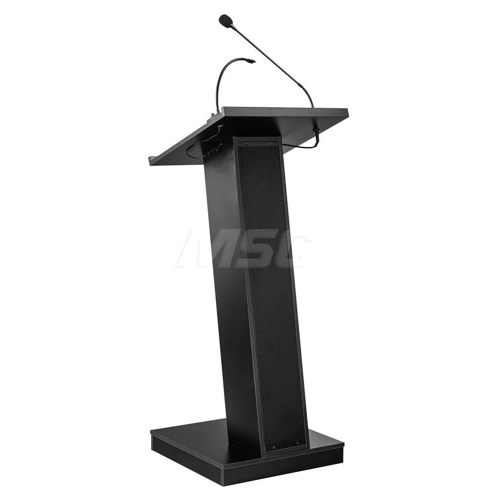 Lecterns; Overall Height: 49; Width (Inch): 19-3/4; Depth (Inch): 19-3/4; Material: High Pressure Thermal-Fused Laminate On A MDF Core; Length (Decimal Inch): 19-3/4; Type: Full Floor; Type: Full Floor; Type: Full Floor; Material: High Pressure Thermal-Fu