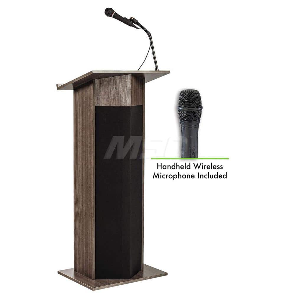 Lecterns; Overall Height: 46; Width (Inch): 22; Depth (Inch): 17; Material: High Pressure Thermal-Fused Laminate On A MDF Core; Length (Decimal Inch): 17; Type: Full Floor; Type: Full Floor; Type: Full Floor; Material: High Pressure Thermal-Fused Laminate