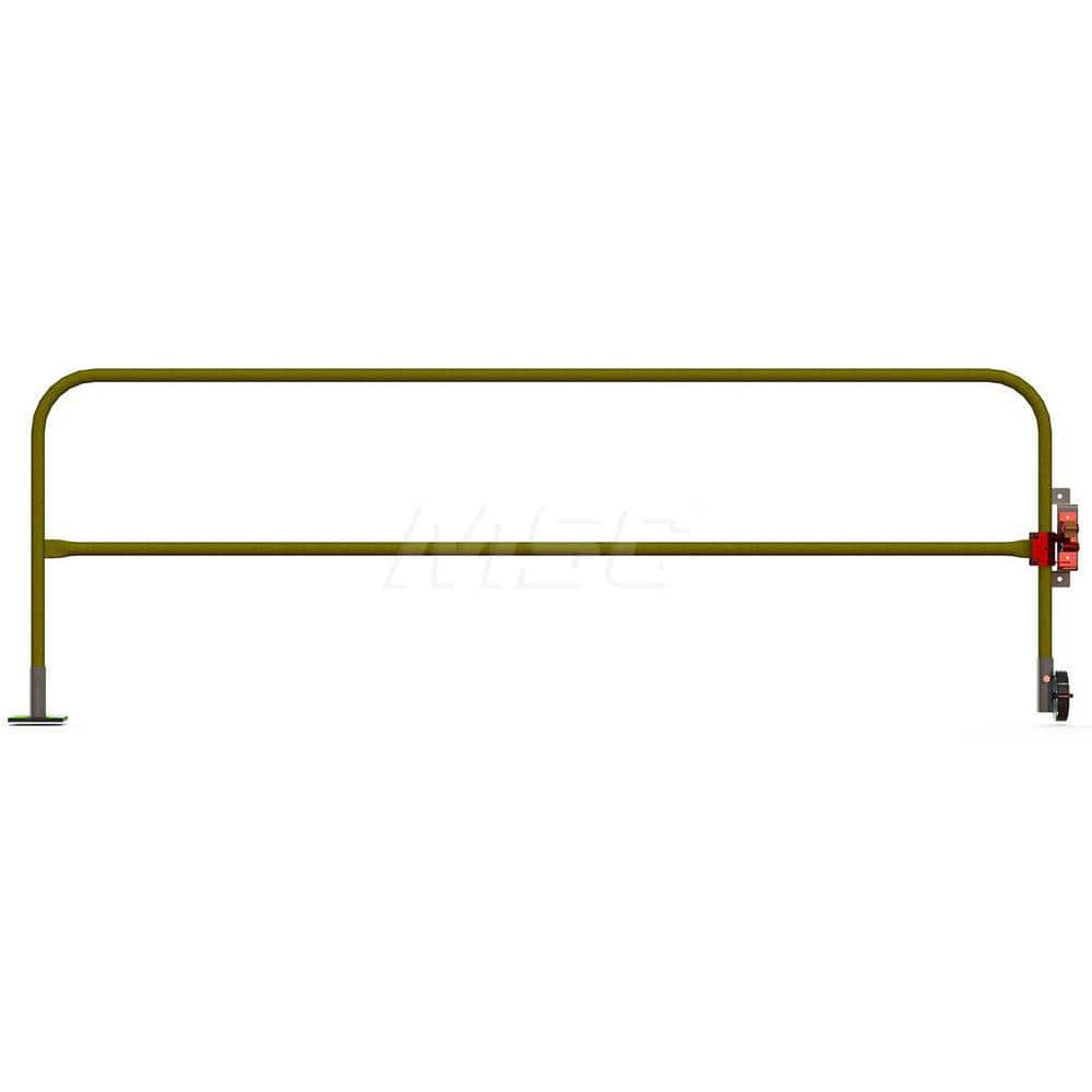 Hand Rail: Yellow, Painted, Steel 12″ Long, 42″ High, 2 Rails