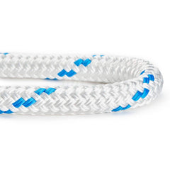 Rope; Rope Construction: Double Braid; Material: Polyester; Work Load Limit: 60 lb; Color: White; Green; Maximum Temperature (F) ( - 0 Decimals): 265; Breaking Strength: 1692; Application: General Purpose; Cover Material: Polyester; Rope Strand Count: 16;
