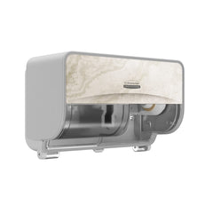 ICON Coreless Standard Roll Toilet Paper Dispenser 2 Roll Horizontal, Cherry Blossom Design Faceplate; 1 Dispenser and Faceplate per Case