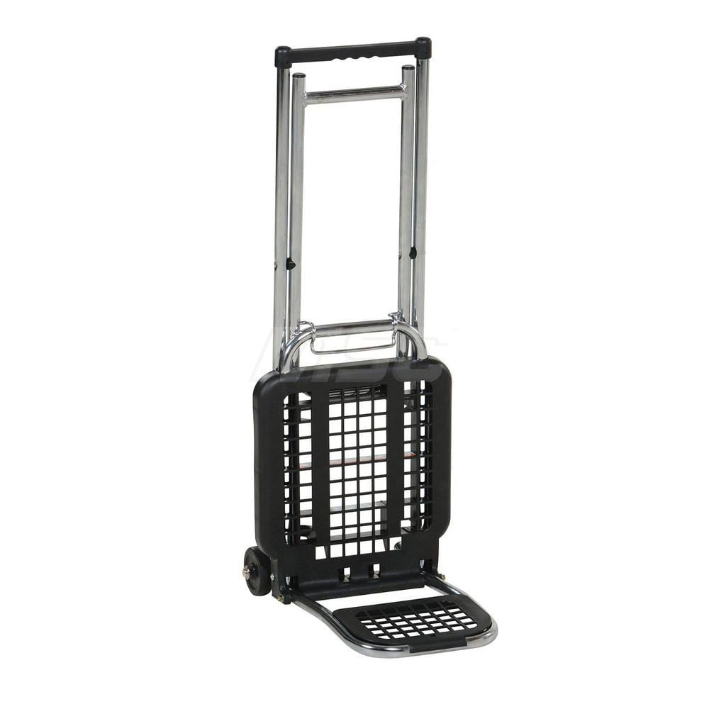 Steel & Plastic Hand Truck: 225 lb Capacity, 12″ Wide, 16-1/2″ Deep, 32-1/2″ High 3″ Wheels