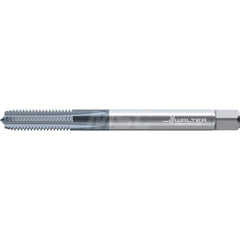 Straight Flutes Tap: Metric, 5 Flutes, Semi-Bottoming, 6HX, Solid Carbide, TiCN Finish Right Hand, Series TC389