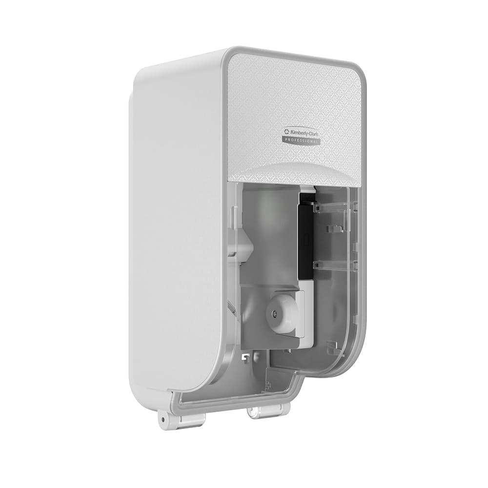 ICON Coreless Standard Roll Toilet Paper Dispenser 2 Roll Vertical, White Mosaic Design Faceplate; 1 Dispenser and Faceplate per Case