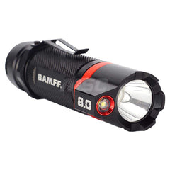 Flashlights; Bulb Type: LED; Type: Flashlight; Maximum Light Output (Lumens): 800; Batteries Included: Yes; Body Type: Aluminum; Battery Size: AAA; 18650; Body Color: Black; Rechargeable: Yes; Number Of Batteries: 1
