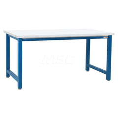 Stationary Work Bench: 120″ Wide, 48″ Deep, 36″ High 6,600 lb Capacity