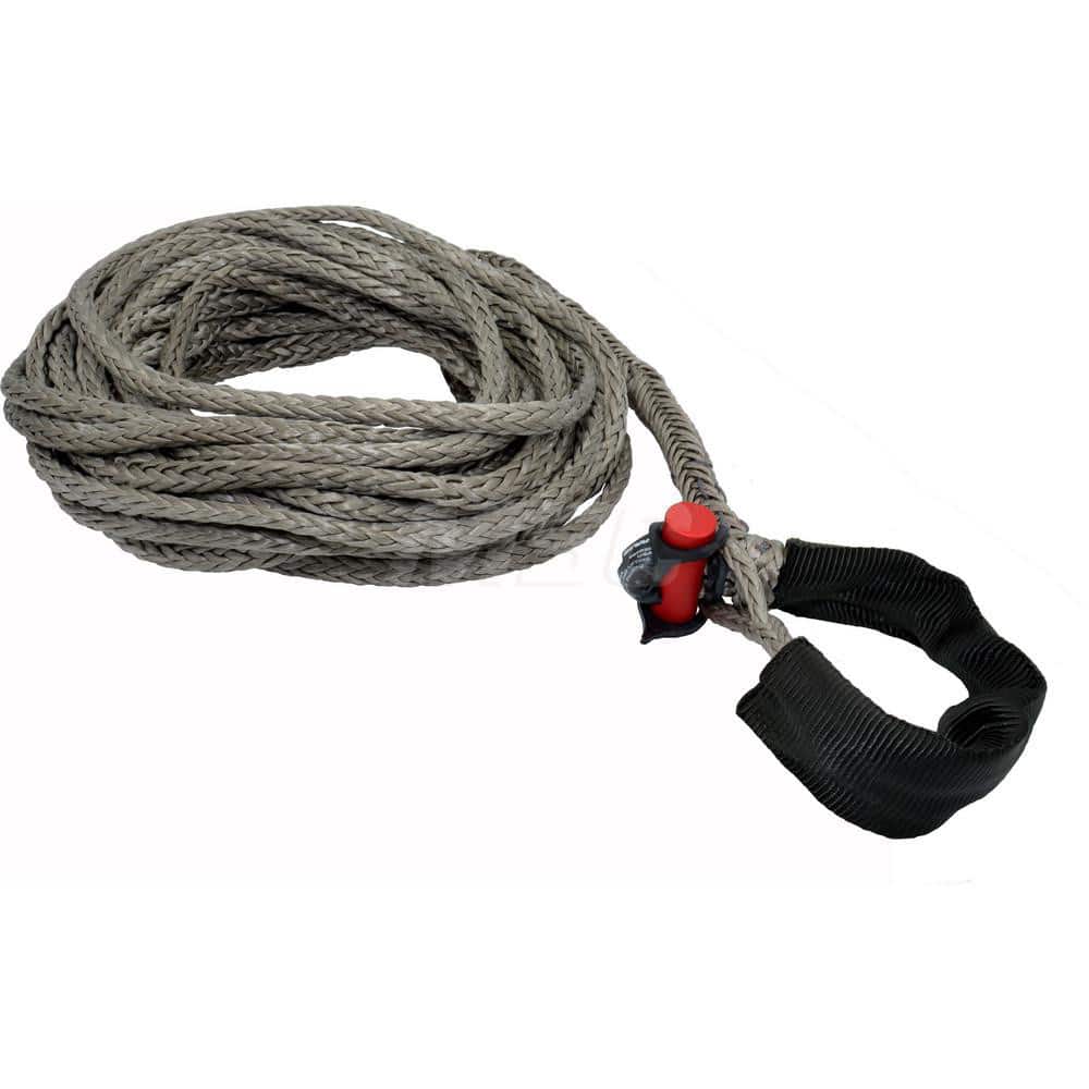 4,400 Lb 600″ Long x 5/16″ High Automotive Winch Strap Loop & Eye, For Use with Winches & Shackles