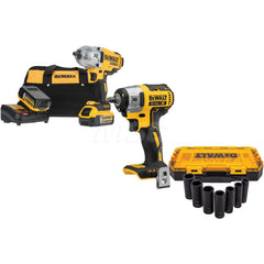 Cordless Impact Wrench: 20V, 1/2″ Drive, 2,400 BPM, 1,900 RPM 2 20V MAX Battery Included, Charger Included