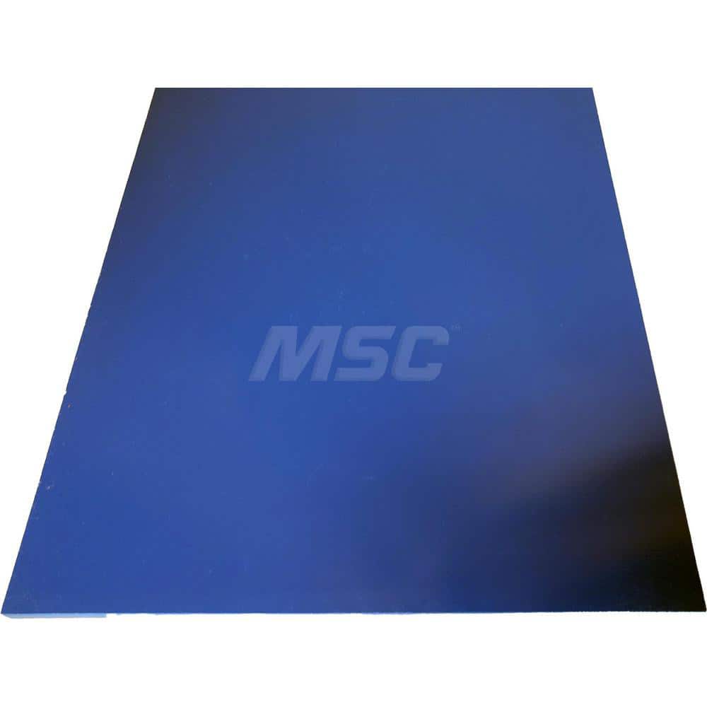 Plastic Sheet: Blue, 50,000 psi Tensile Strength .1875″ thick by 12x12″