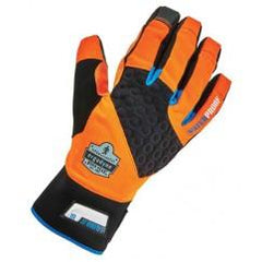 818WP L ORG WATERPROOF UTIL GLOVES - Exact Industrial Supply