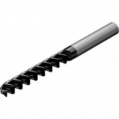 Jobber Length Drill Bit: 0.2508″ Dia, 90 °, Solid Carbide AlTiN Finish, Right Hand Cut, Spiral Flute, Straight-Cylindrical Shank