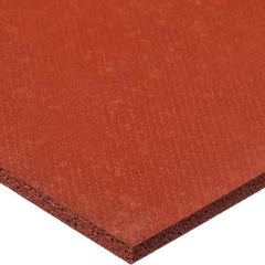 Closed Cell Silicone Foam: 36″ Wide, 36″ Long, Red Plain Backing