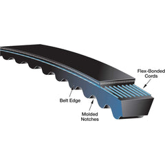 V-Belt: Section BX, 47.12″ Outside Length, 21/32″ Belt Width Gates Ethylene Compound, Banded, BX44