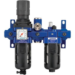 Prevost - Filter, Regulator & Lubricator (FRL) Units Configuration: 2 Pc. Filter/Regulator-Lubricator Body Type: Standard - Exact Industrial Supply