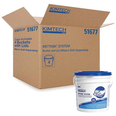 Kimtech - Wipe Dispensers For Use With: Kimtech WetTask 6001, 6211, 6411, & 6471 Dispenser Style: Manual - Exact Industrial Supply