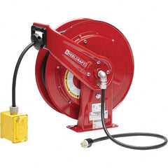 Reelcraft - Cord & Cable Reels End Type: Duplex Outlet Box with GFCI Cable Length (Feet): 75 - Exact Industrial Supply