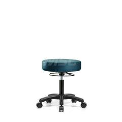 Lab Stool: Vinyl, 24″ Seat Width, 24″ Seat Depth Round Height