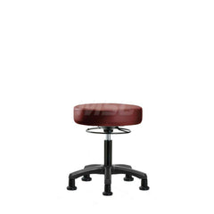 Lab Stool: Vinyl, 24″ Seat Width, 24″ Seat Depth Round Height