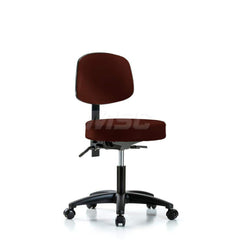 Lab Stool: Vinyl, 24″ Seat Width, 24″ Seat Depth Round Height