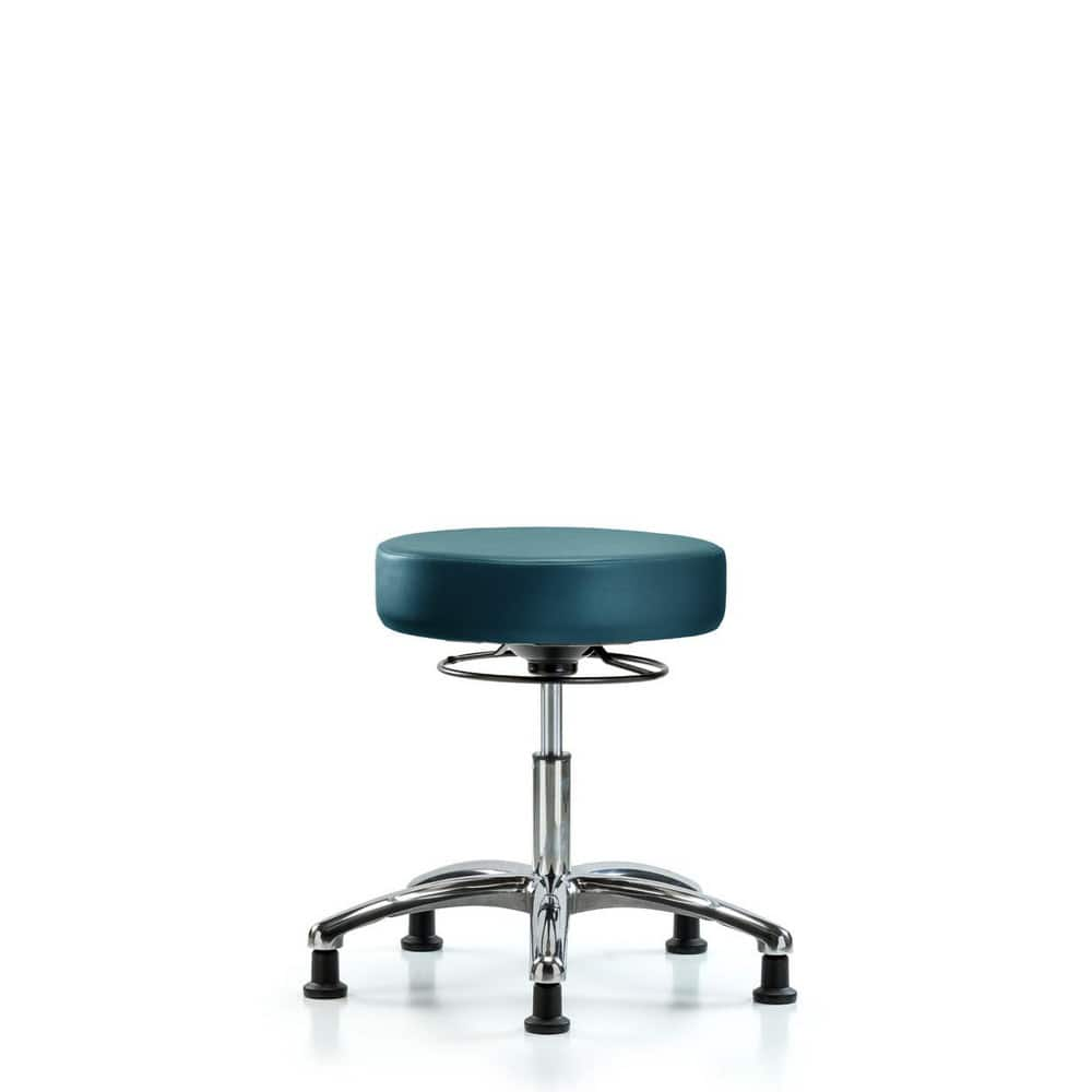 Lab Stool: Vinyl, 25″ Seat Width, 25″ Seat Depth Round Height