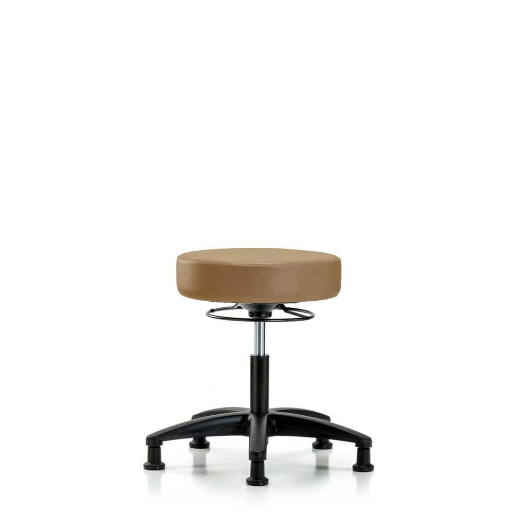 Lab Stool: Vinyl, 24″ Seat Width, 24″ Seat Depth Round Height