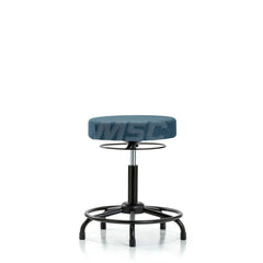 Adjustable Height Swivel Stool: Olefin, 24″ Seat Width, 24″ Seat Depth Round Height