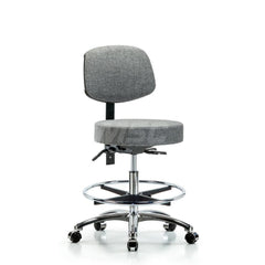 Adjustable Height Swivel Stool: Olefin, 25″ Seat Width, 25″ Seat Depth Round Height