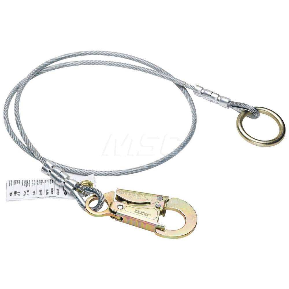 Anchors, Grips & Straps; Type: Achor Extension; Anchor Point Connection Type: None; Material: Steel; Temporary or Permanent: Temporary; Tensile Strength: 5000; Sling Connection Type: O-Ring; Material: Steel; Length (Feet): 2.000