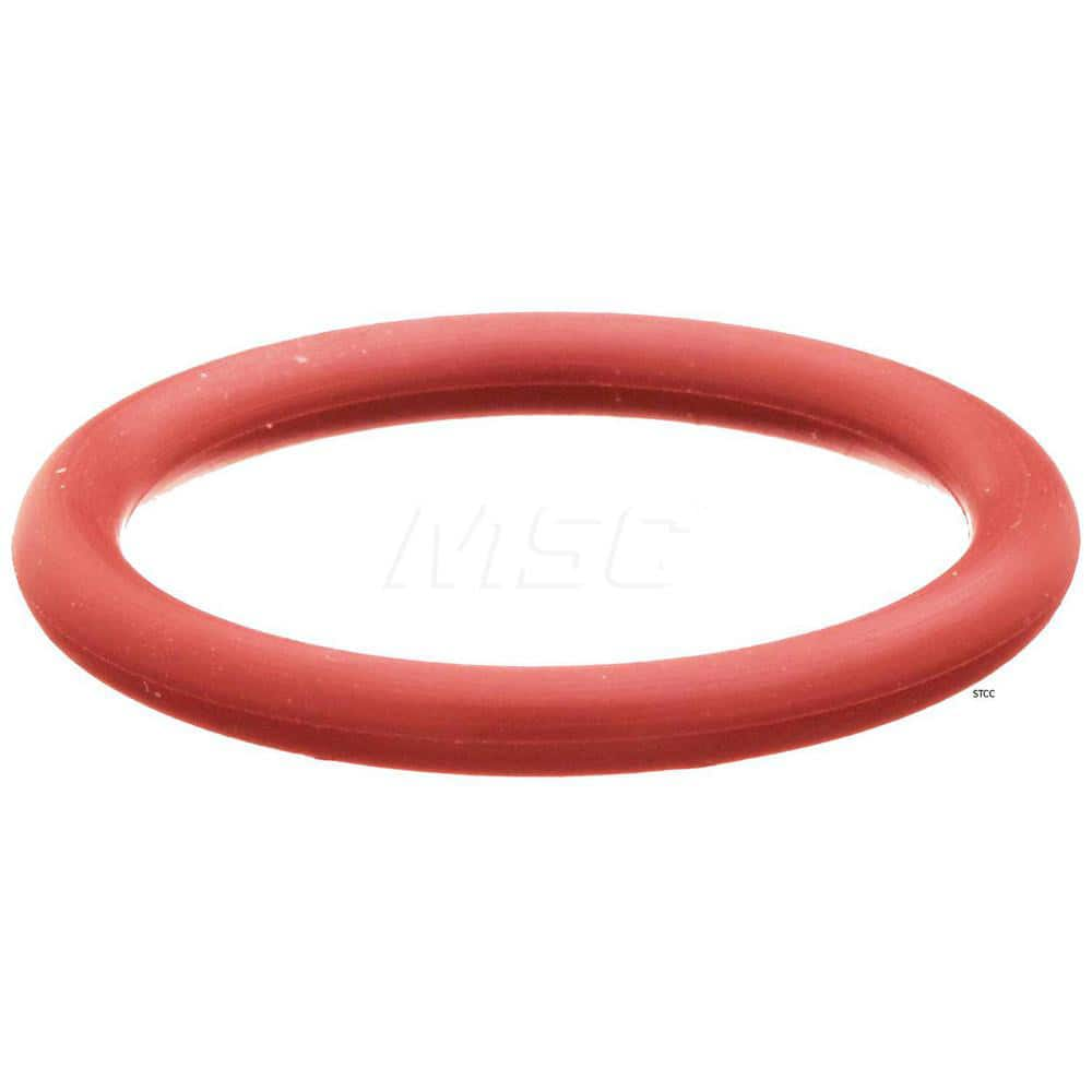 O-Ring: 3/8″ ID x 5/8″ OD, 1/8″ Thick, Dash 204, Silicone Round Cross Section, Shore 70A