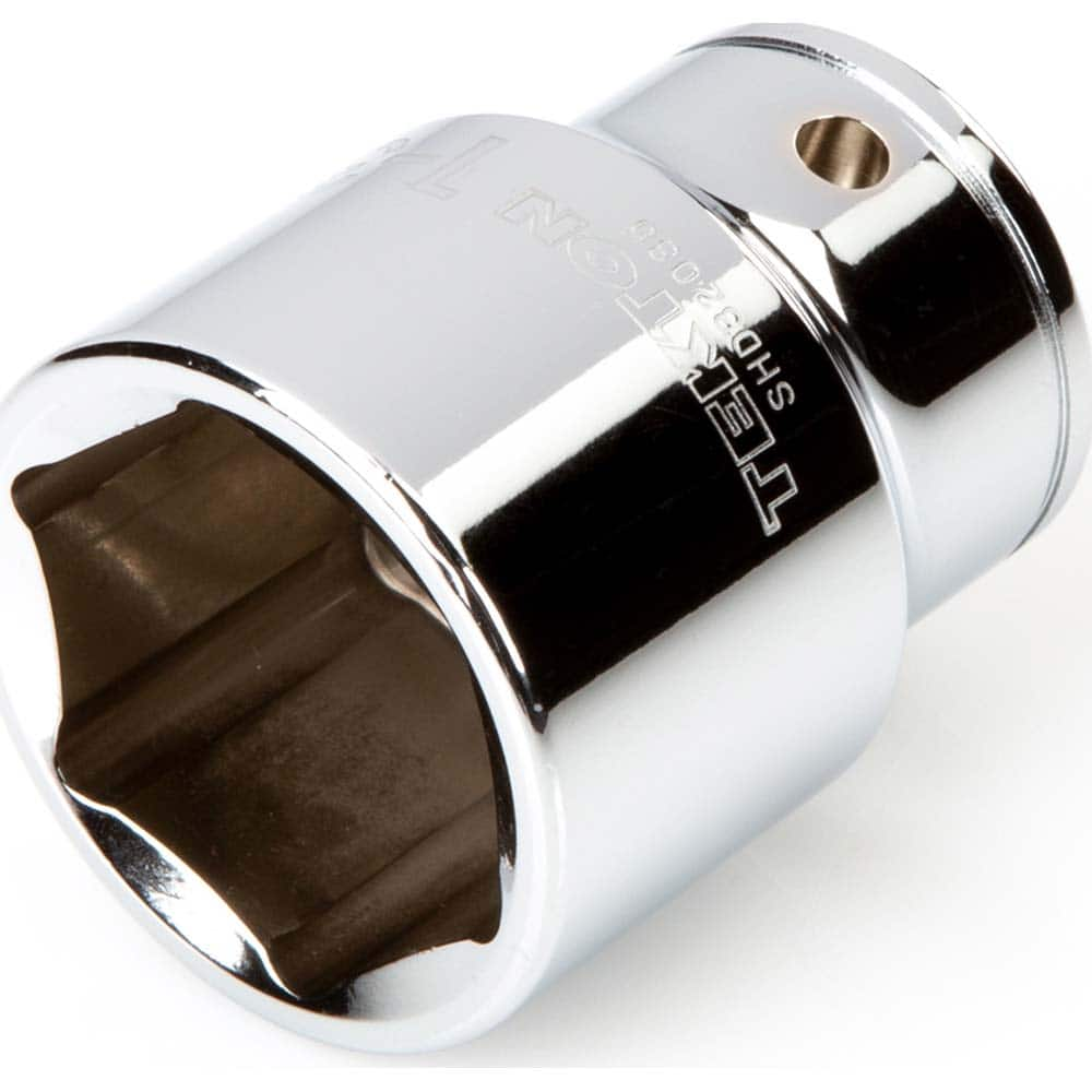 Hand Socket: 3/4″ Drive, 1-3/8″ Socket, 6-Point Chrome-Plated & Polished