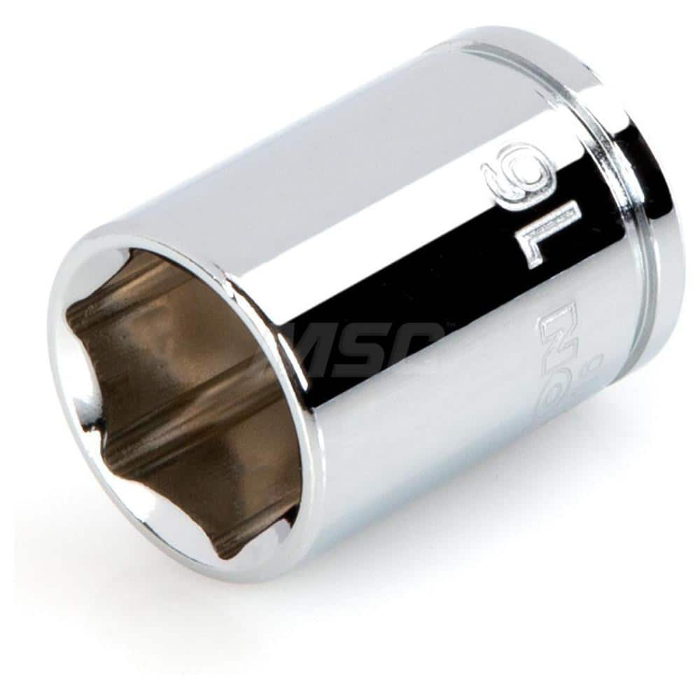 Hand Socket: 3/8″ Drive, 16 mm Socket, 6-Point Chrome-Plated & Polished