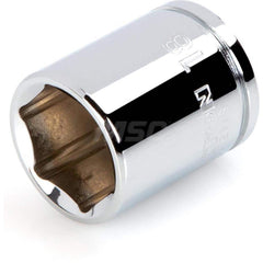 Hand Socket: 3/8″ Drive, 18 mm Socket, 6-Point Chrome-Plated & Polished