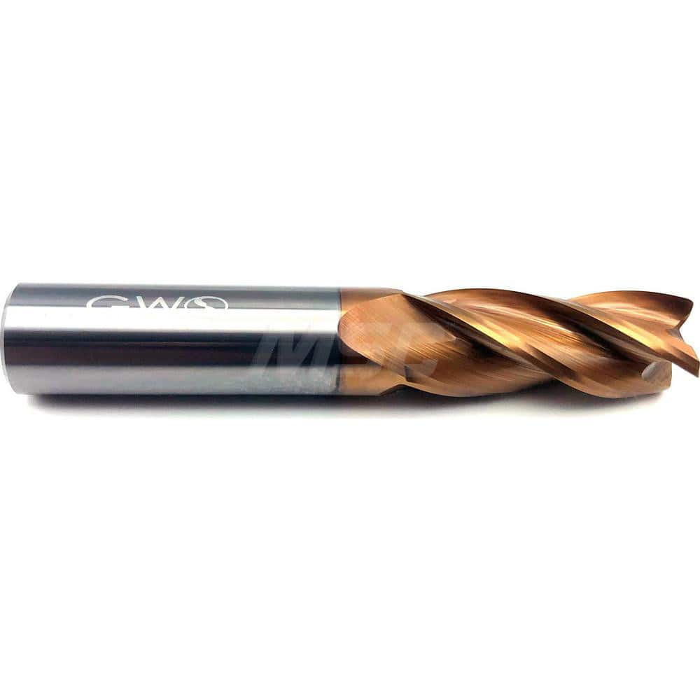 Corner Radius End Mill: 1/8″ Dia, 1/4″ LOC, 0.005″ Radius, 4 Flutes, Solid Carbide 1-1/2″ OAL, 1/8″ Shank Dia, 33 ° Helix, FX7 Coated, Corner Radius End, Centercutting