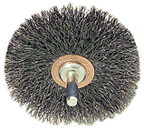 3'' Diameter - Crimped Stainless Confle x Brush - Exact Industrial Supply
