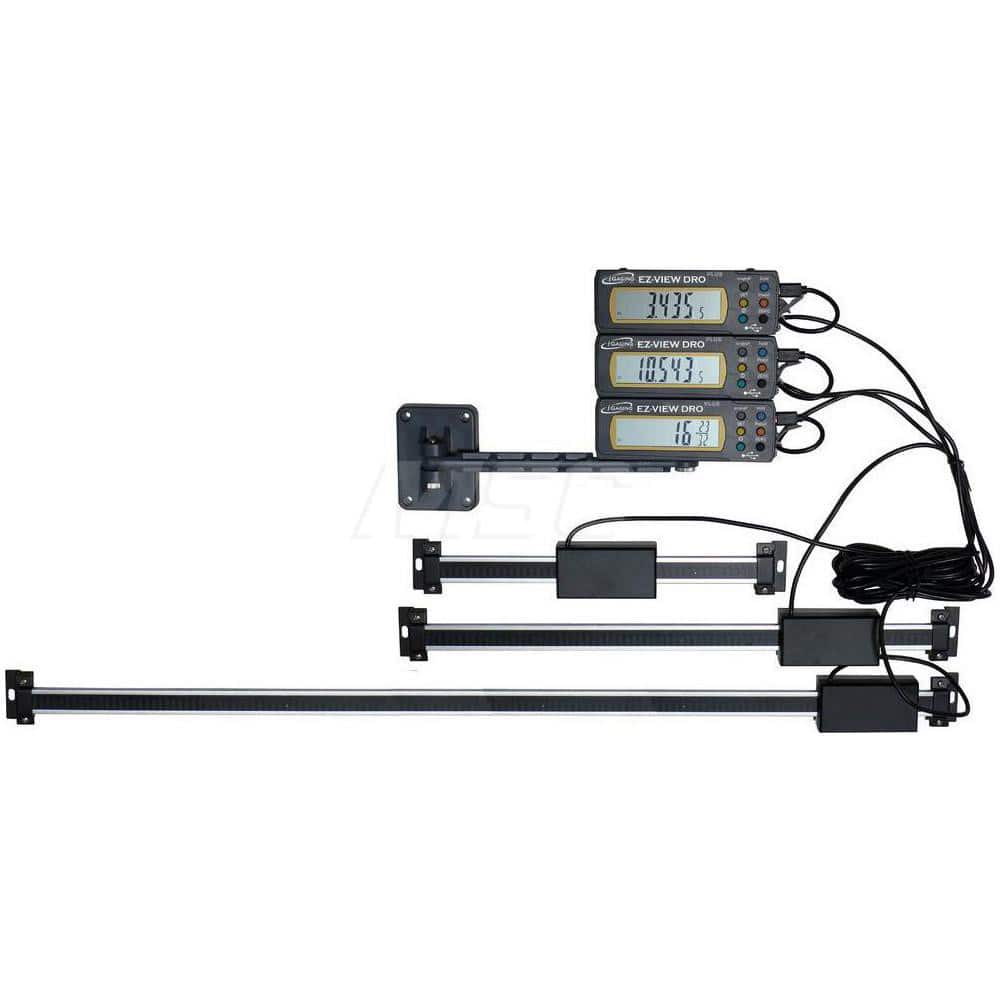 Linear Scale: 36″ Max Measuring Range, 0.0005″ Resolution, 38″ Scale Length 76″ Cable Length