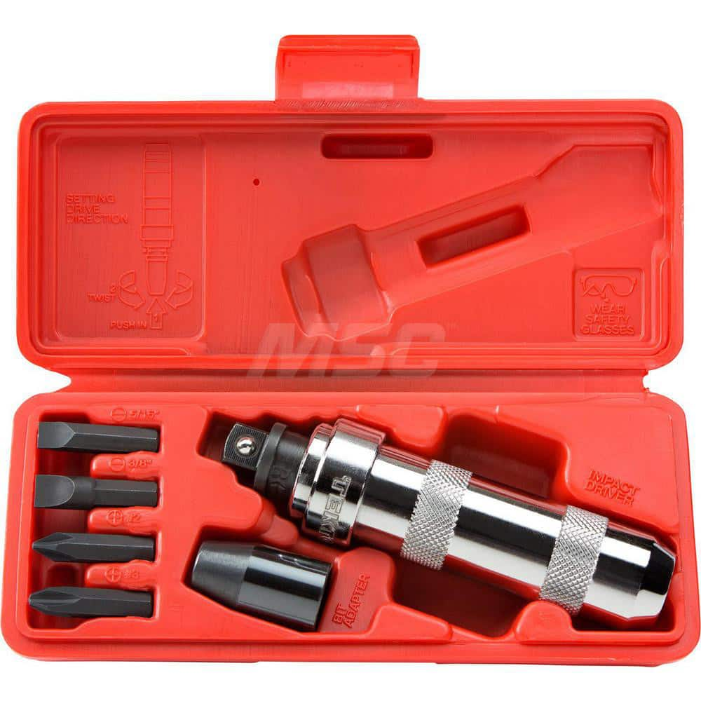 Screwdriver Insert Bit Set: 1/2″ Drive