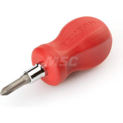 3-in-1 Stubby Phillips/Slotted Driver (#2 x 1/4 in., Red)