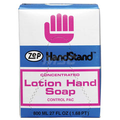 Hand Cleaner: 800 mL Bag-in-Box Liquid, Pink, Herbal Scent