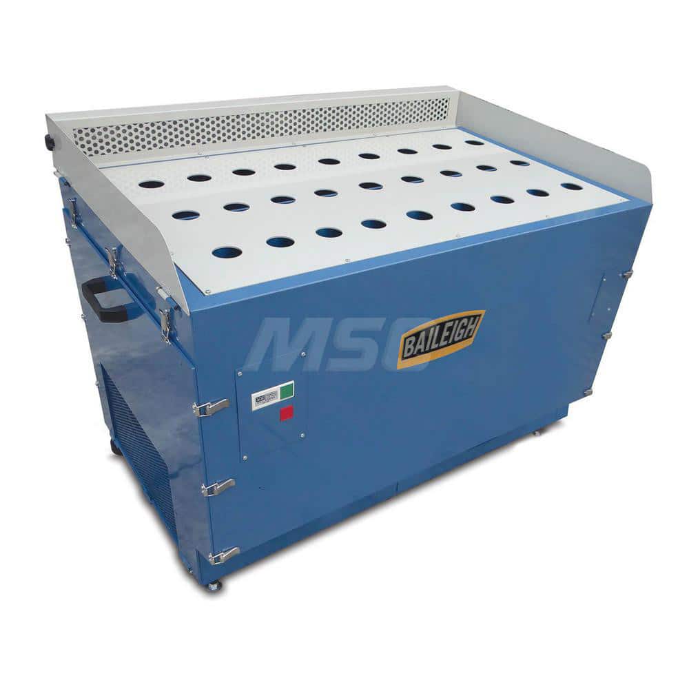 Downdraft Tables; Suction (CFM): 1950; Table Length (Inch): 24; Table Width (Inch): 80; Voltage: 220.00; Horsepower (HP): 1; Filter Rating: 250 Microns; Load Capacity (Lbs): 660.000; Includes: (2) 1 Motors; Fire Resistant Filter; Additional Information: F