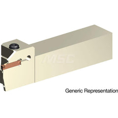 Indexable Cutoff Toolholder: 1/2″ Max Depth of Cut, 1″ Max Workpiece Dia, Right Hand 3/4″ Shank Height, 3/4″ Shank Width, Uses GCMN Inserts, Series GND