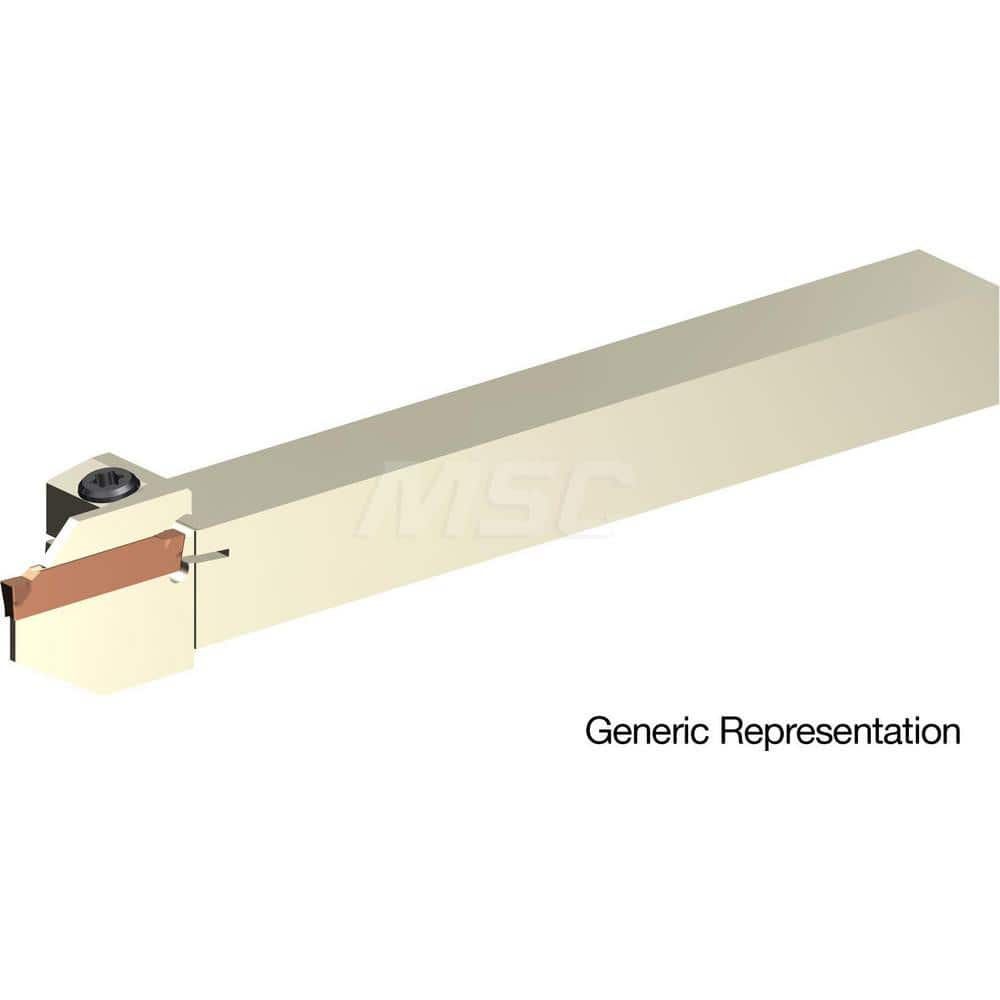 Indexable Cutoff Toolholder: 12 mm Max Depth of Cut, 24 mm Max Workpiece Dia, Right Hand 12 mm Shank Height, 12 mm Shank Width, Uses GCMN Inserts, Series GND